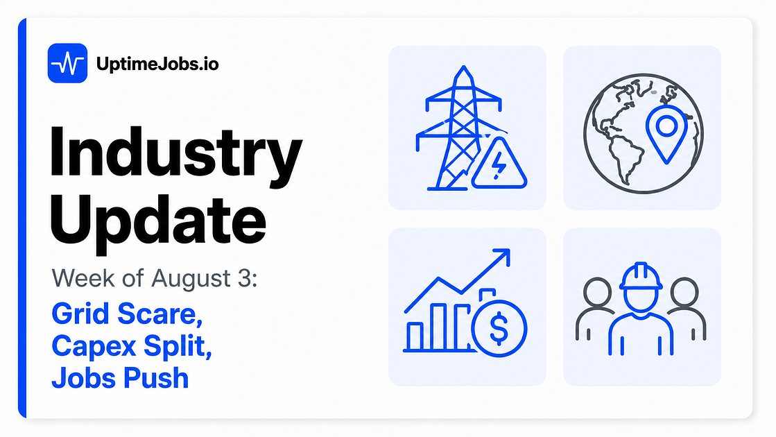 Industry Update: Grid Scare, Capex Split, Jobs Push
