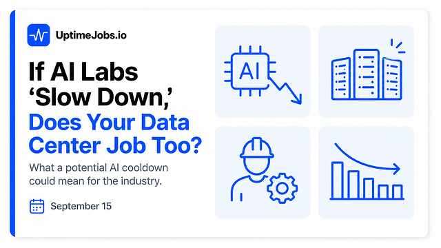 If AI Labs "Slow Down," Does Your Data Center Job Slow Down Too?