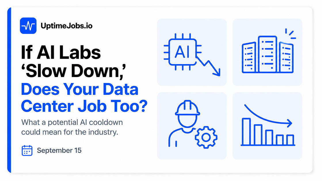 If AI Labs "Slow Down," Does Your Data Center Job Slow Down Too?