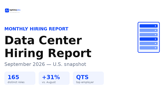 Data Center Hiring Report: September 2026 | UptimeJobs