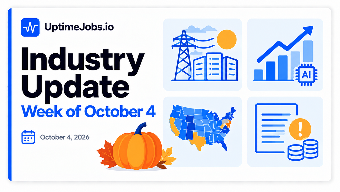 Industry Update - Week of October 4th - AWS Drops Data Center NDAs