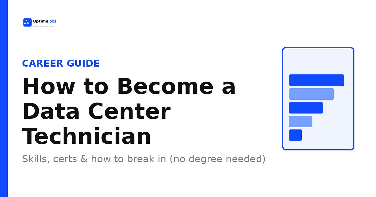 How to Become a Data Center Technician (2026): No Degree Needed